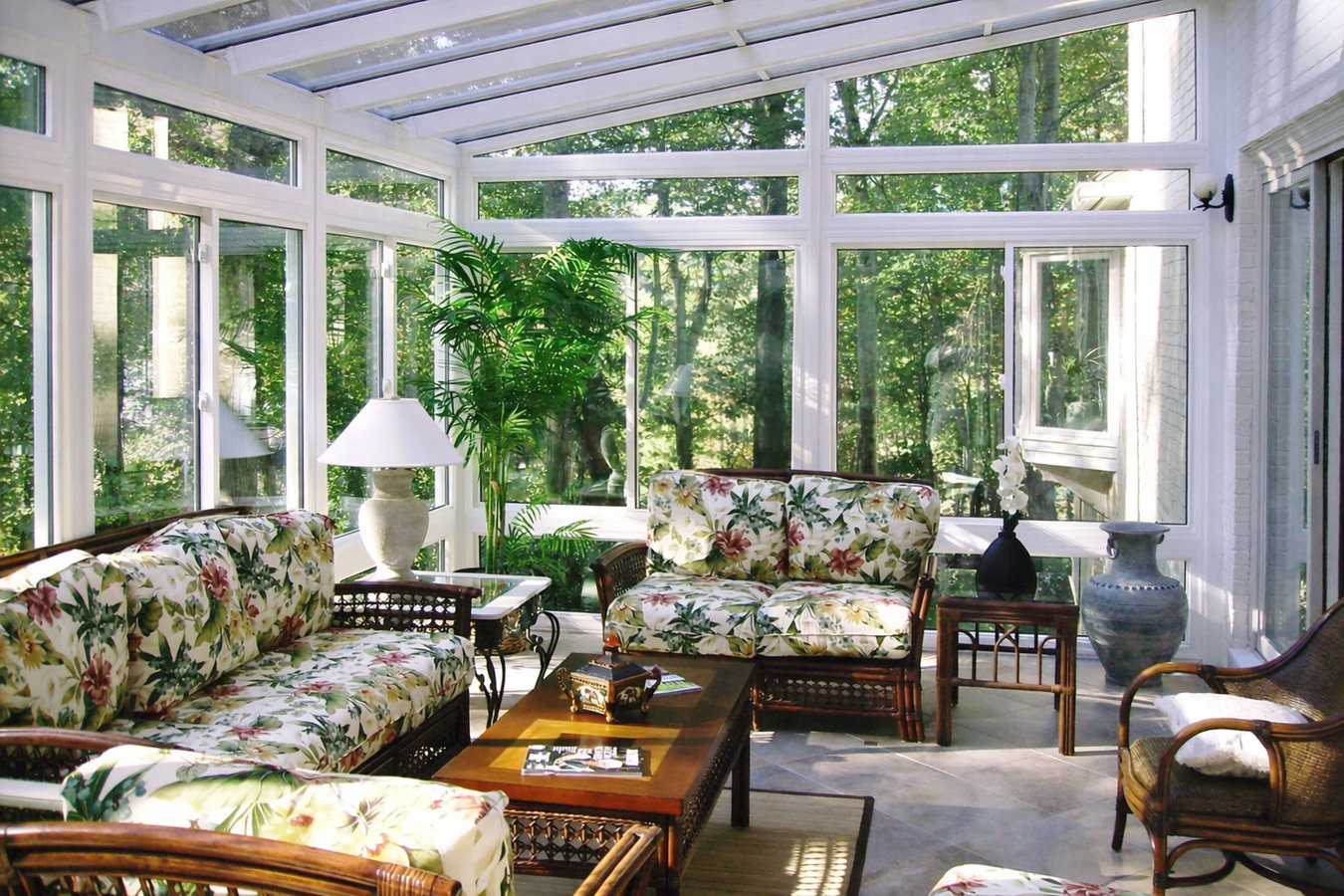 Deck-to-sunroom conversion