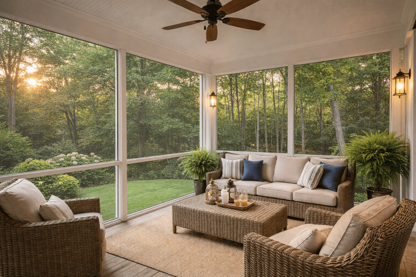 Screen room installation